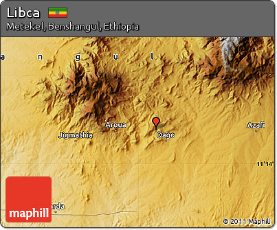 Physical Map of Libca