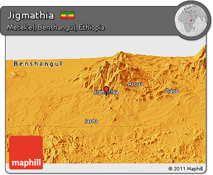 Political Panoramic Map of Jigmathia
