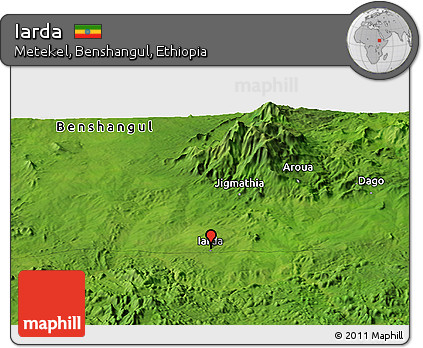 Satellite Panoramic Map of Iarda