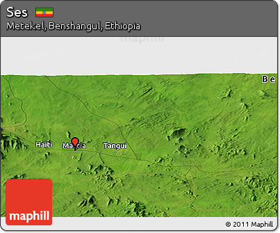 Satellite Panoramic Map of Ses