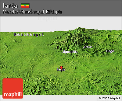 Satellite Panoramic Map of Iarda
