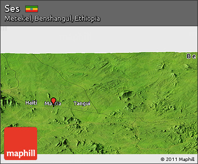 Satellite Panoramic Map of Ses