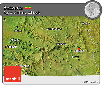 Satellite 3D Map of Bezzena