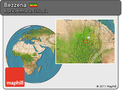 Satellite Location Map of Bezzena