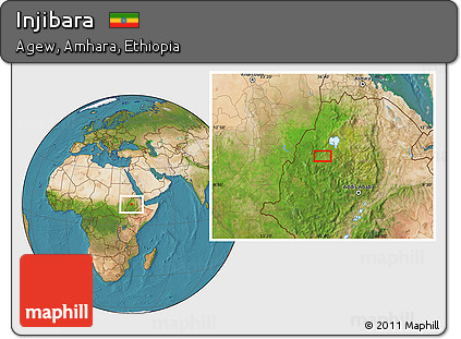 Satellite Location Map of Injibara