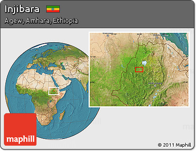 Satellite Location Map of Injibara