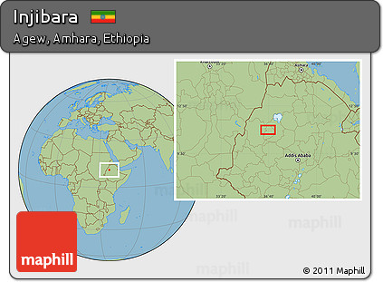 Savanna Style Location Map of Injibara
