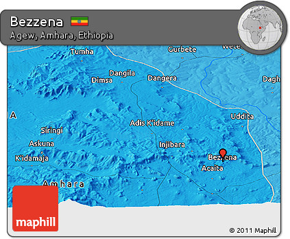 Political Panoramic Map of Bezzena
