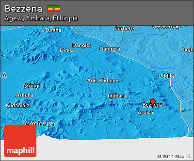Political Panoramic Map of Bezzena