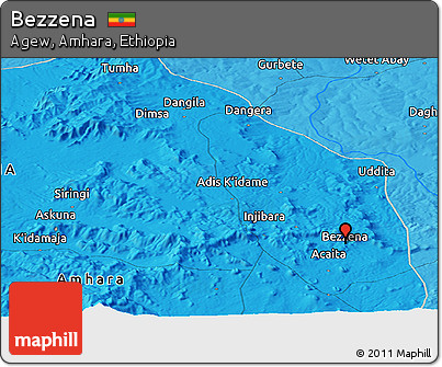 Political Panoramic Map of Bezzena