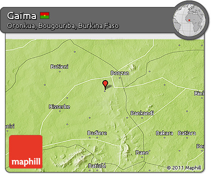 Physical 3D Map of Gaïma