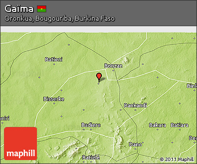 Physical 3D Map of Gaïma