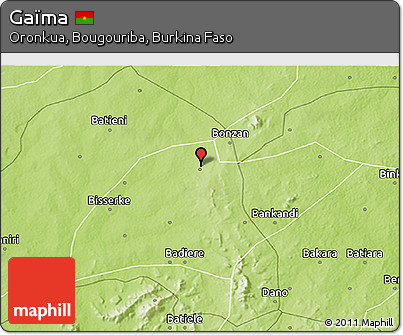 Physical 3D Map of Gaïma