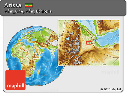 Physical Location Map of Arissa