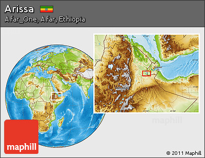 Physical Location Map of Arissa