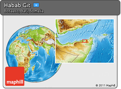 Physical Location Map of Habab Git