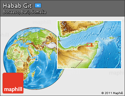 Physical Location Map of Habab Git