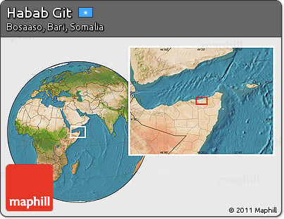 Satellite Location Map of Habab Git