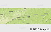 Physical Panoramic Map of the area around 11° 9' 41" N, 4° 10' 30" W