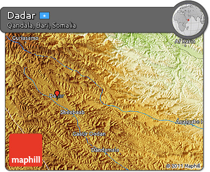 Physical 3D Map of Dadar