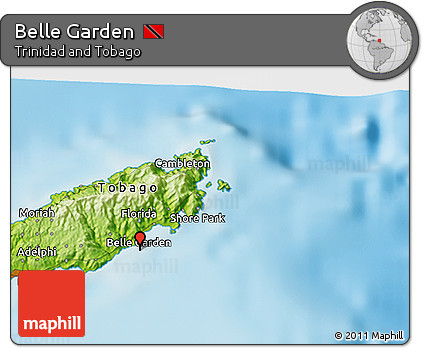 Physical 3D Map of Belle Garden