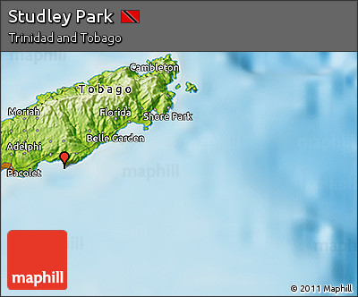 Physical 3D Map of Studley Park