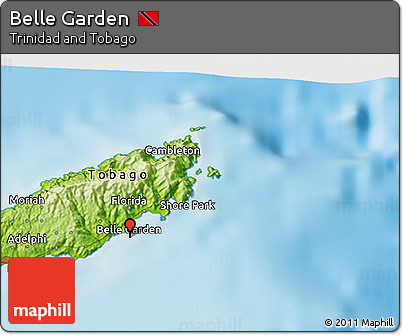 Physical 3D Map of Belle Garden