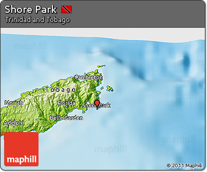 Physical 3D Map of Shore Park