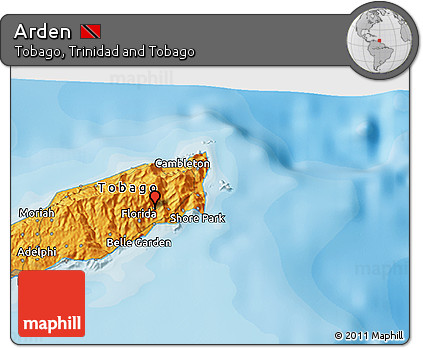 Political 3D Map of Arden