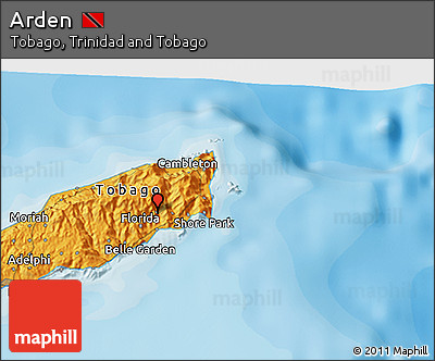 Political 3D Map of Arden