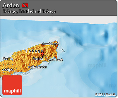 Political 3D Map of Arden