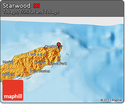 Political 3D Map of Starwood