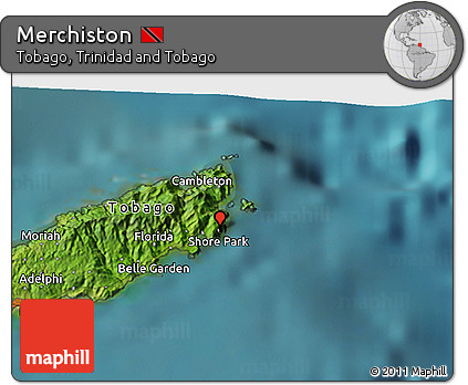 Satellite 3D Map of Merchiston