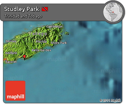 Satellite 3D Map of Studley Park
