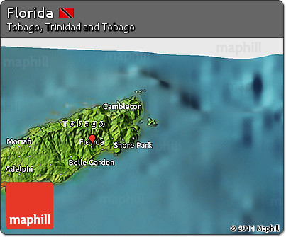 Satellite 3D Map of Florida