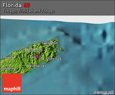 Satellite 3D Map of Florida
