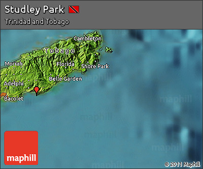 Satellite 3D Map of Studley Park