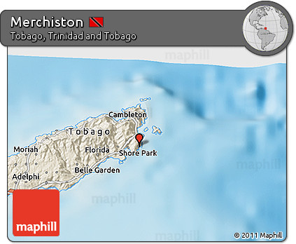 Shaded Relief 3D Map of Merchiston