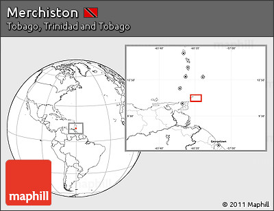 Blank Location Map of Merchiston