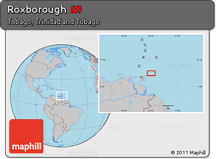 Gray Location Map of Roxborough