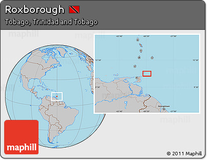Gray Location Map of Roxborough