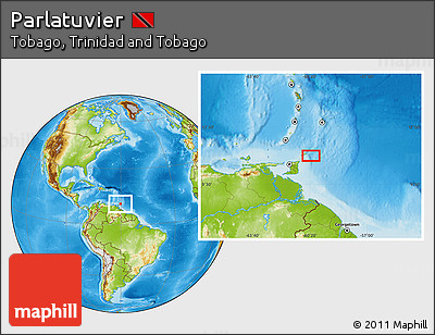 Physical Location Map of Parlatuvier