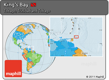 Political Location Map of King's Bay