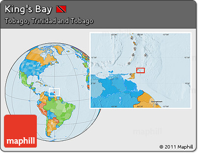 Political Location Map of King's Bay