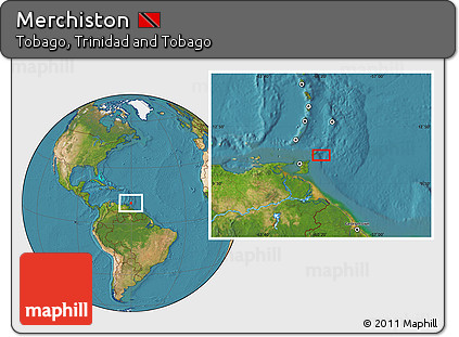 Satellite Location Map of Merchiston