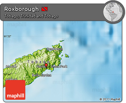 Physical Map of Roxborough
