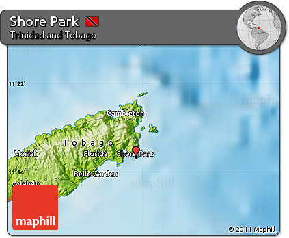 Physical Map of Shore Park