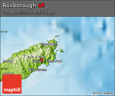Physical Map of Roxborough