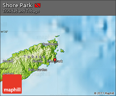 Physical Map of Shore Park
