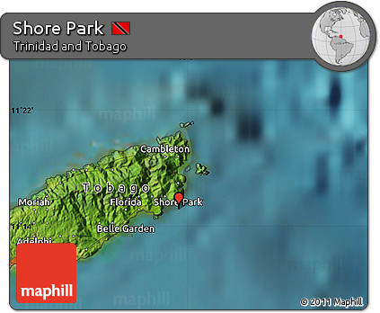Satellite Map of Shore Park